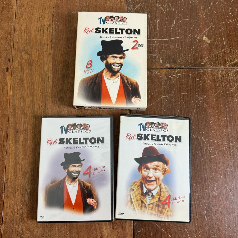 Red Skelton Set of 2 DVD's 8 Episodes over 4 hours One Disc NEW One Disc Used